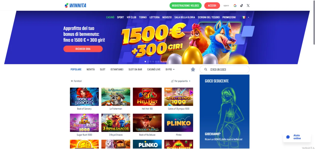 Winnita Login Italia — Accedi al Tuo Account Casino